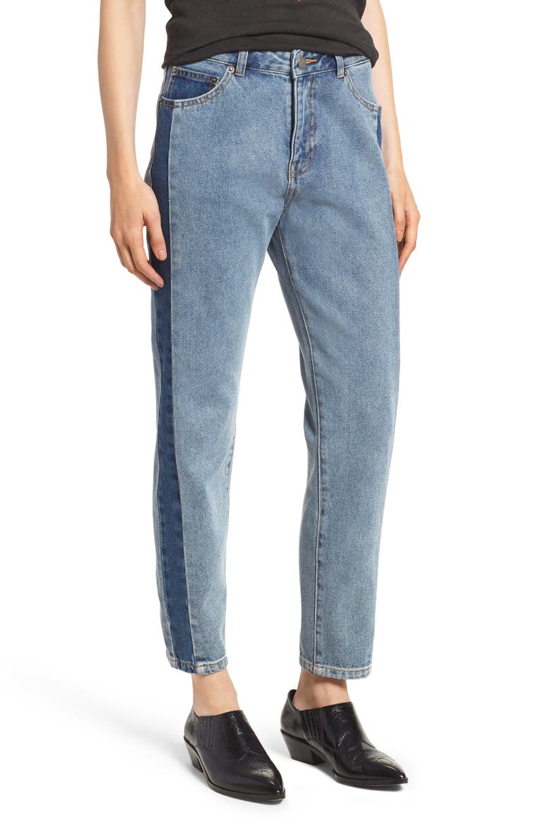 Pepper High Waist Jeans, Main, color, DUAL BLUE