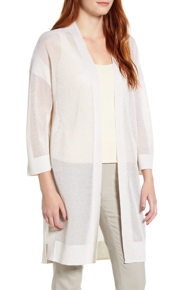 Tommy Bahama Rhea Shimmer Long Cardigan, Main, color, 