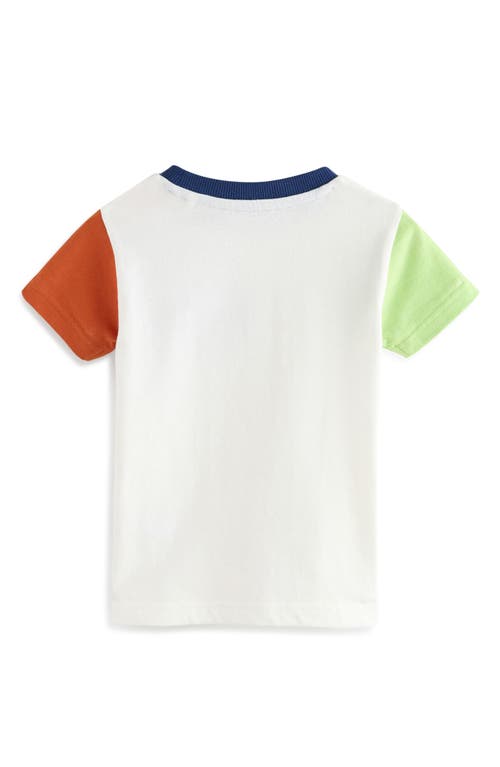 Next Kids' Farm Colorblock Cotton Graphic T-shirt In White
