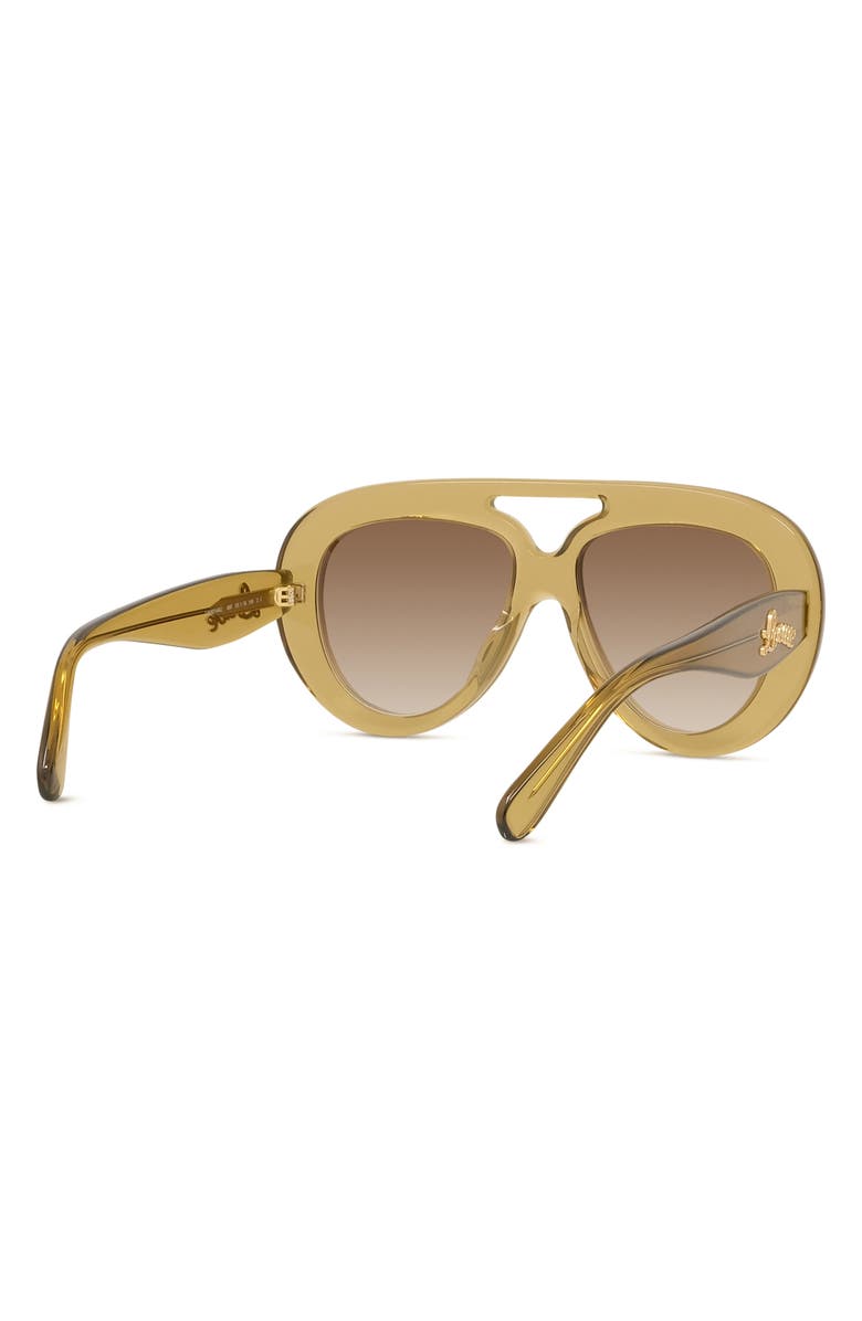 Loewe Curvy 55mm Gradient Pilot Sunglasses, Alternate, color,