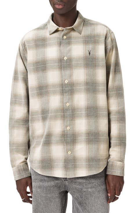 Yuki Plaid Cotton Flannel Button-Up Shirt