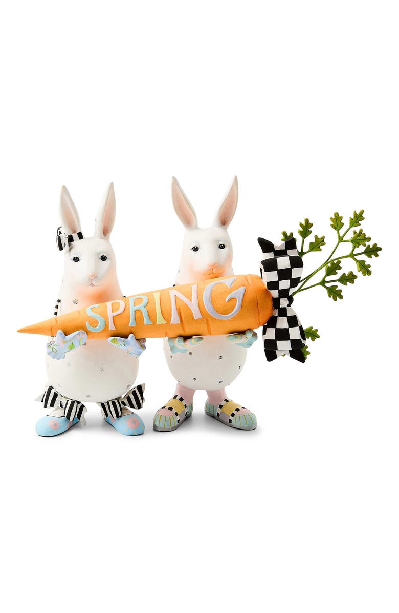 MACKENZIE CHILDS Patience Brewster Spring Rabbits, Main, color, White