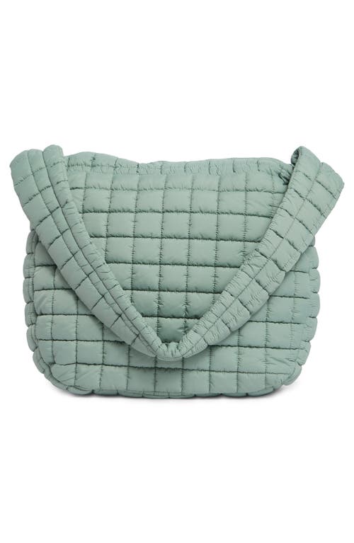Urban Expressions Handbags Oversize Square Quilt Nylon Hobo Bag