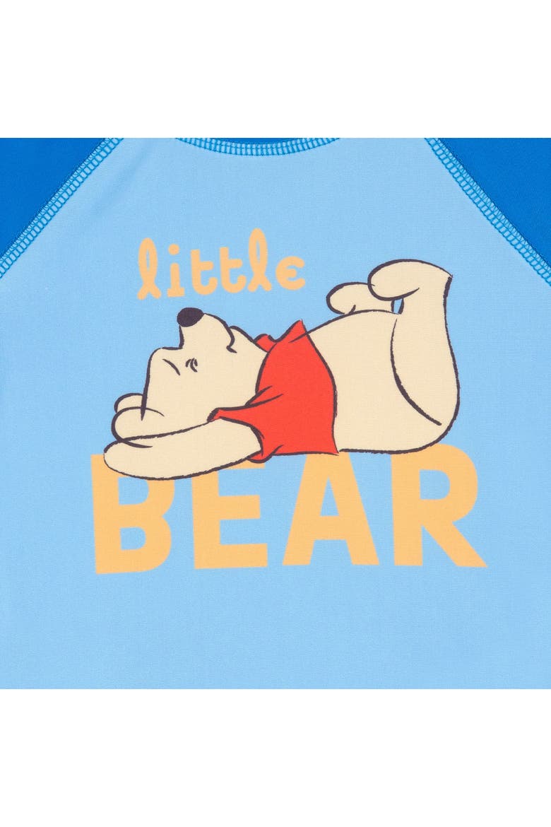 Winnie the Pooh Swimwear 2-Piece Rash Guard and Swim Trunks Set, Alternate, color, Navy Blue Winnie Pooh