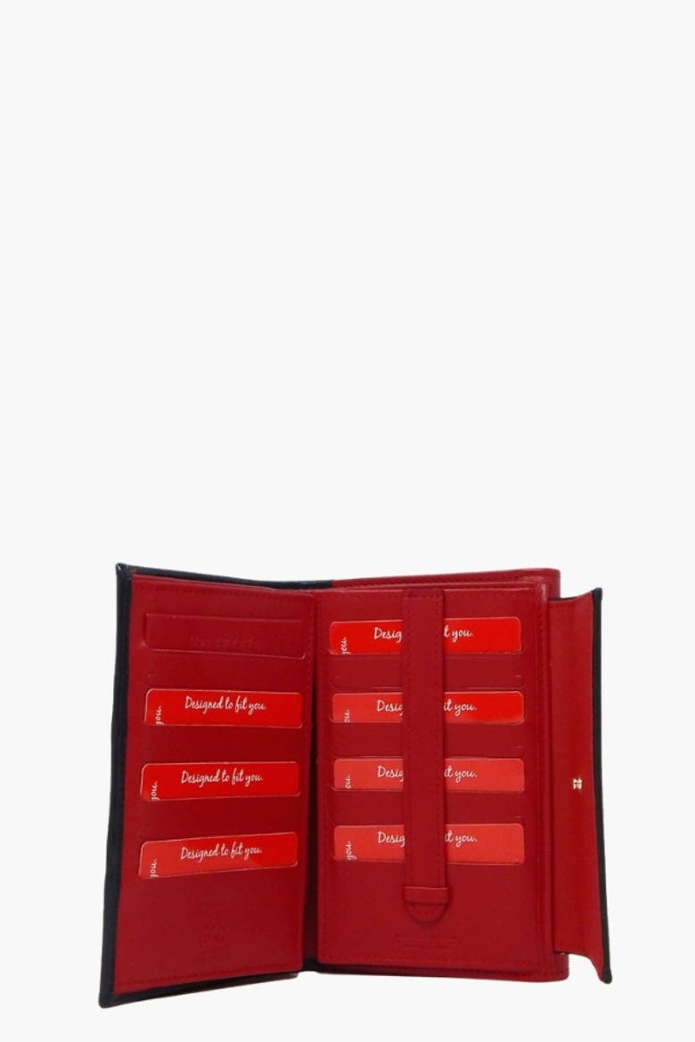 Nautical 204 Wallet, Alternate, color, Red / White / Navy