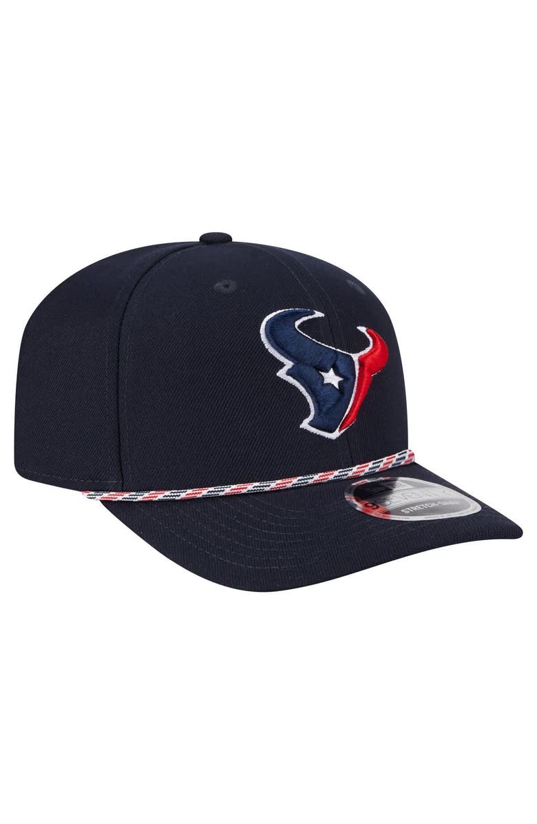 New Era Men's New Era Navy Houston Texans Gameday Multi Rope 9SEVENTY Stretch-Snap Hat, Alternate, color, Navy