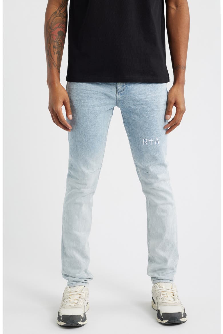 Bryant Gradient Skinny Jeans, Main, color, LIGHT WASH