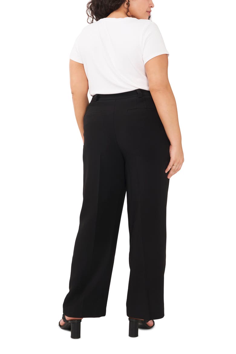 High Waist Tailored Pants, Alternate, color, RICH BLACK
