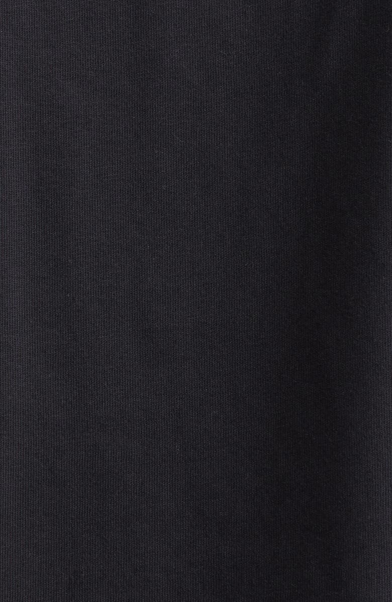 Balmain Logo Crop Graphic T-Shirt, Alternate, color, Black/ White