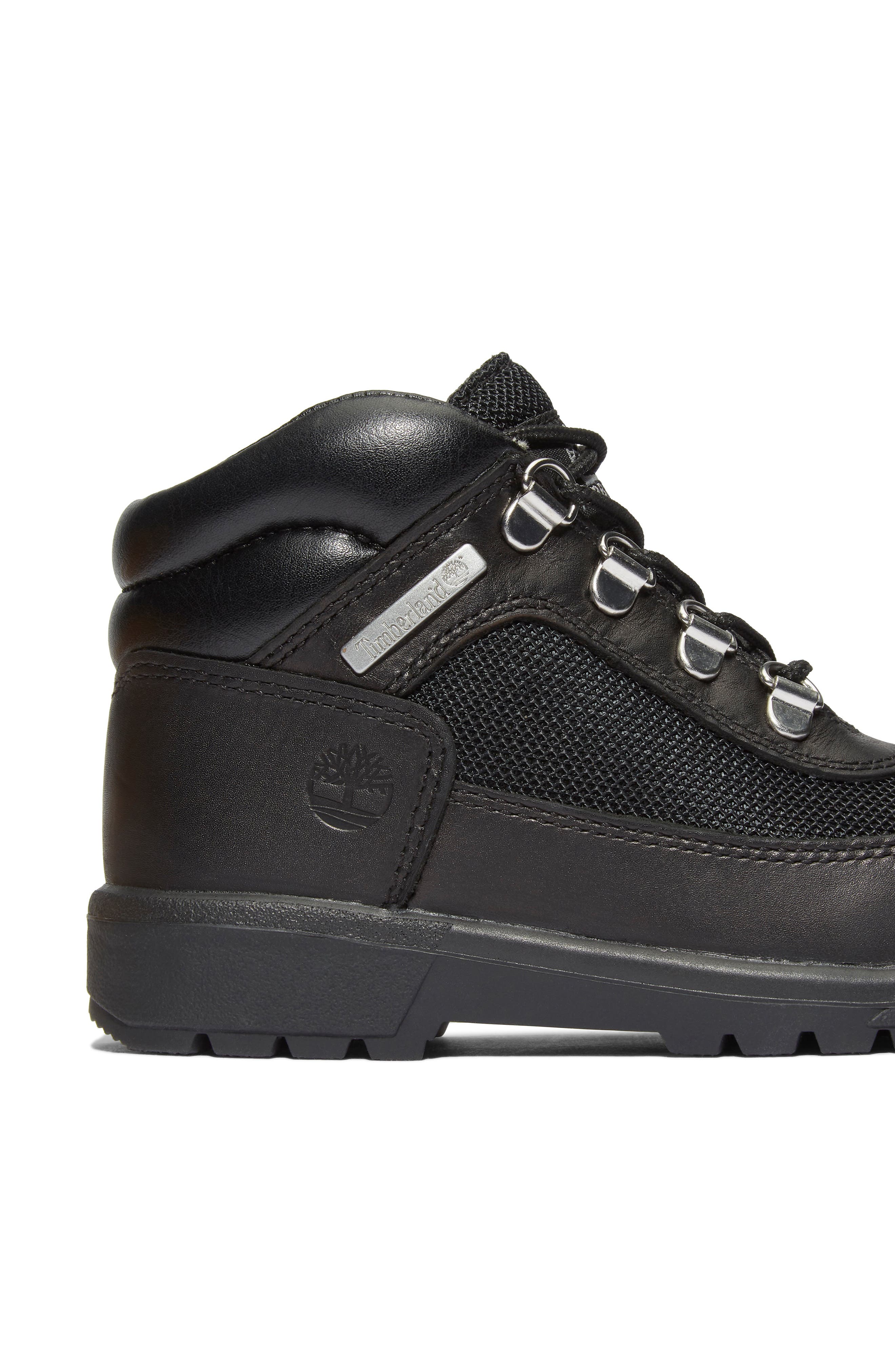 Timberland Kids
 Field Mixed Media Boot, Alternate, color, Black
