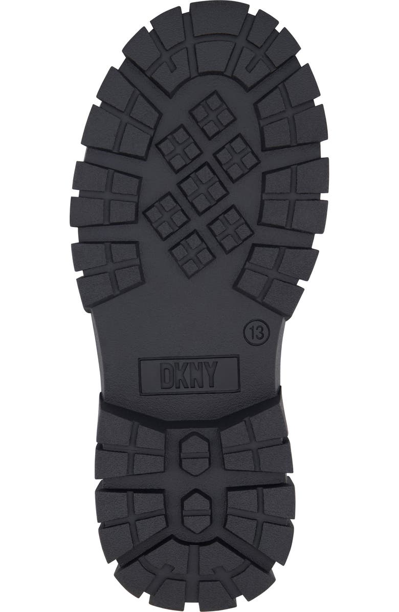 DKNY Kids' Carrie Shine Combat Boot, Alternate, color, Black