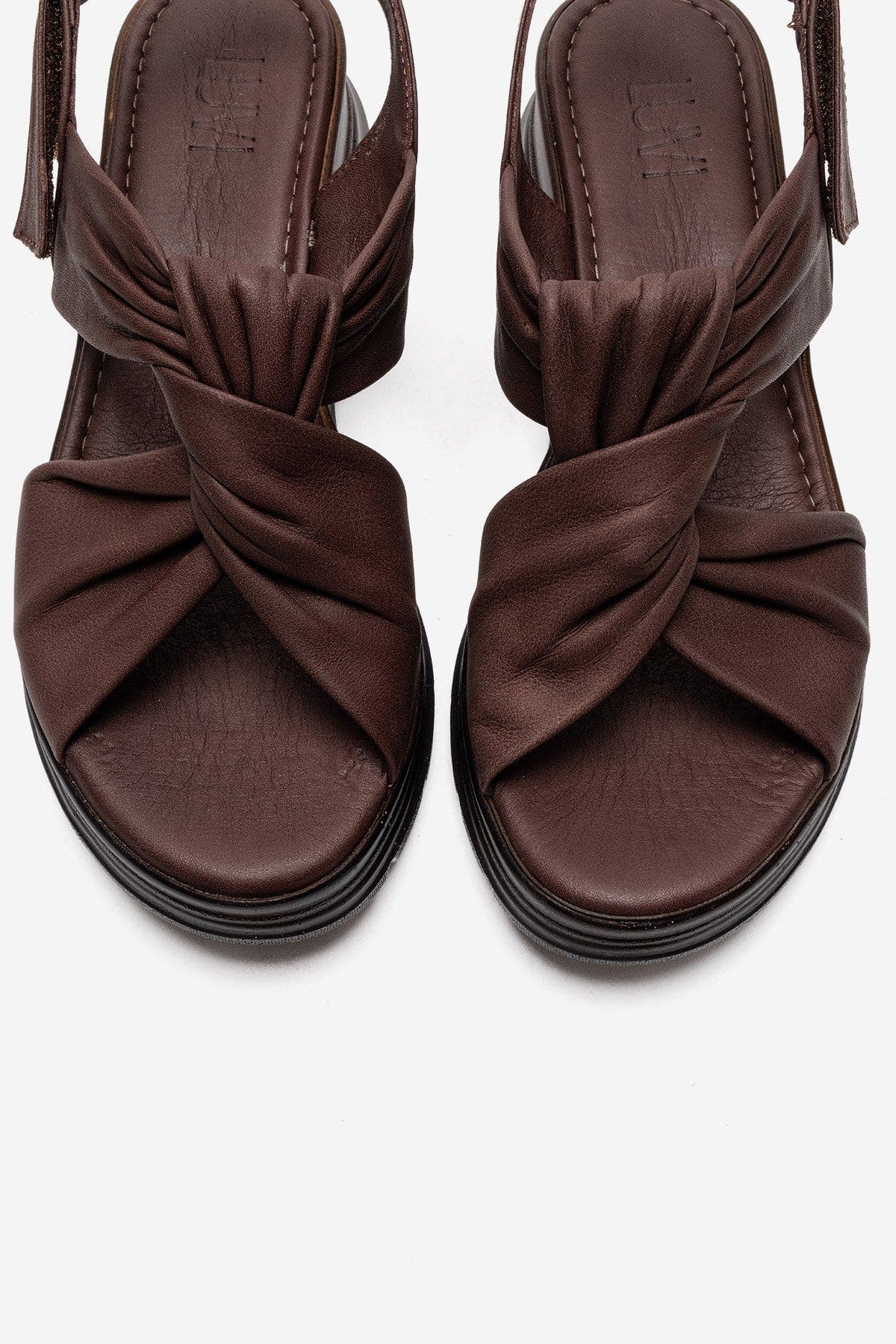 Oara Leather Sandal, Alternate, color, Brown