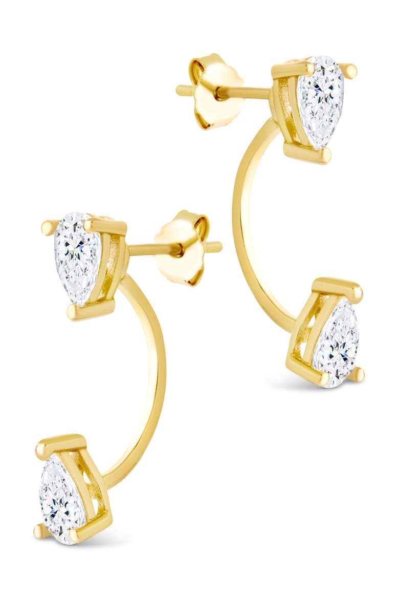 Pear Drop Earrings, Alternate, color, GOLD