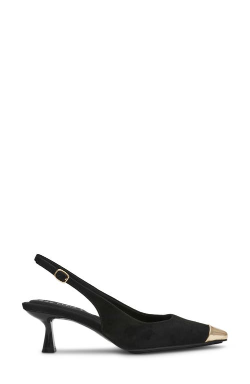 Shop Anne Klein Chai Slingback Pump In Black/gold