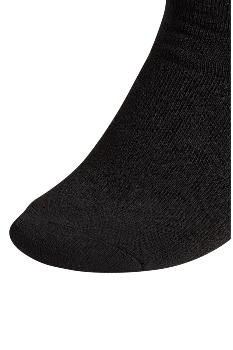 6-Pack Trefoil Performance Crew Socks, Alternate, color, BLACK