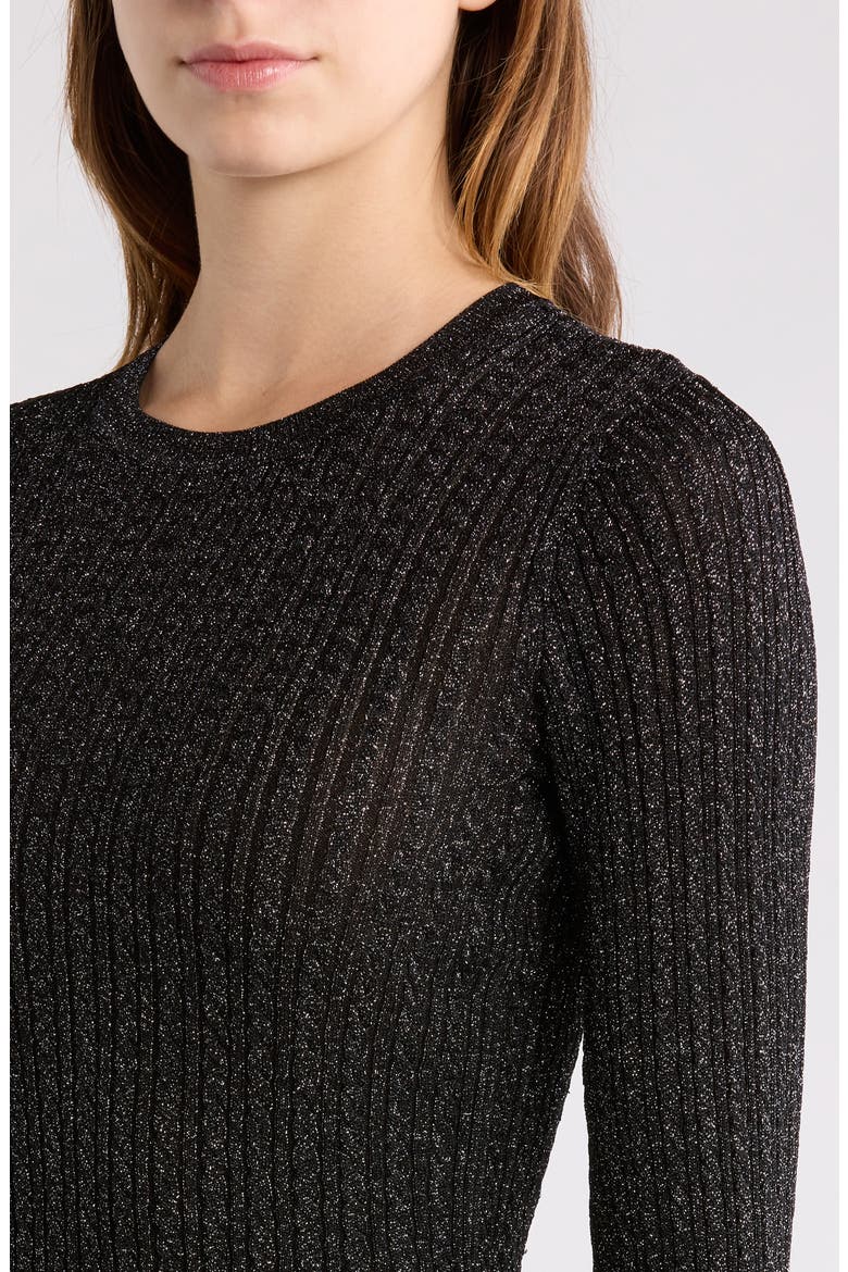 Adela Rib Sweater, Alternate, color, BLACK