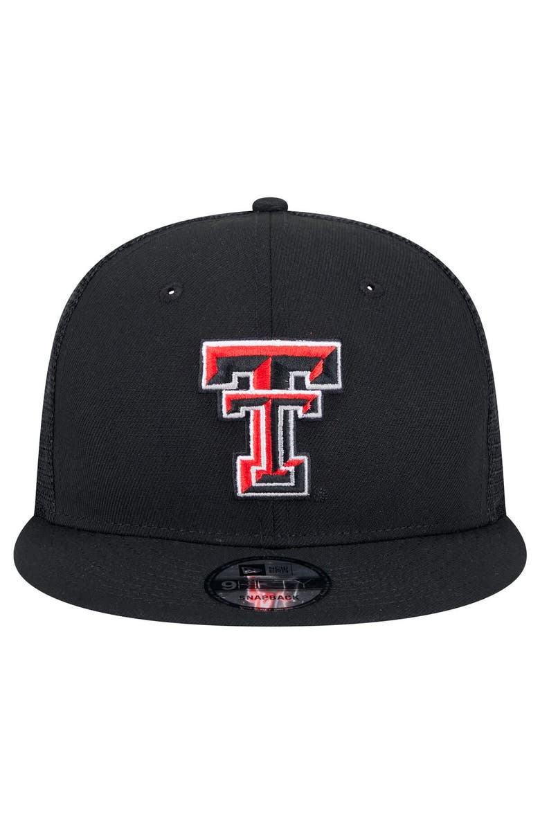 New Era Men's New Era Red Texas Tech Red Raiders 9FIFTY Trucker Snapback Hat, Alternate, color, Red