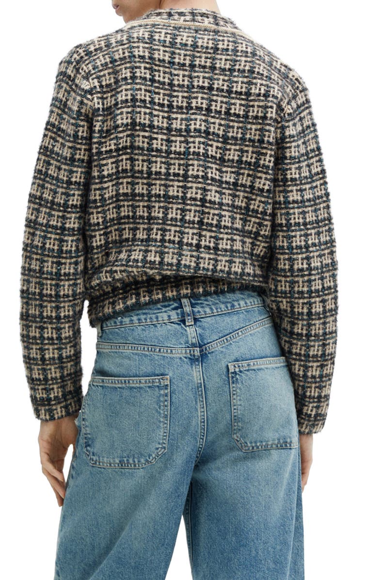 MANGO Dolors Tweed Bomber Jacket, Alternate, color, 