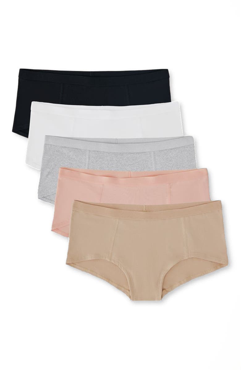 Pact Everyday Boy Short 5-Pack, Main, color, 