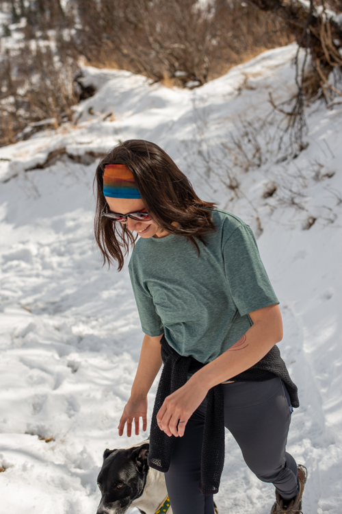 Alpine Fit Merino Wool Lined Headband In Multi