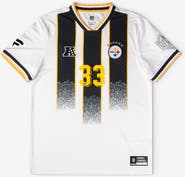 FANATICS Youth Fanatics White Pittsburgh Steelers Football x Football V-Neck Fan Top