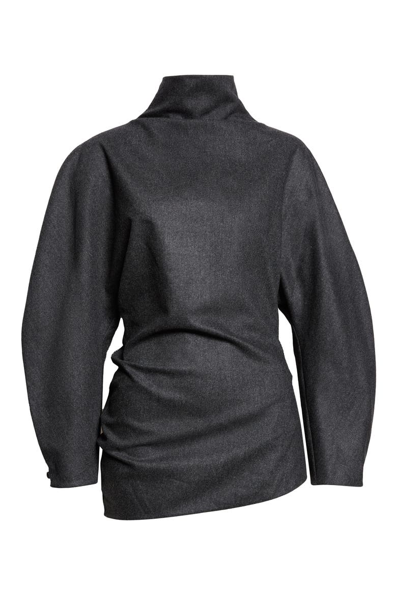 Harlow Wool and Cashmere Blend Top, Main, color, CHARCOAL