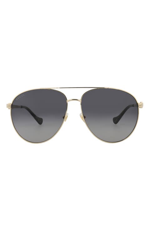 Novelty 61mm Aviator Sunglasses