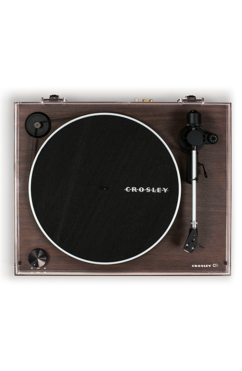 Crosley Radio C8 Turntable, Alternate, color, Brown