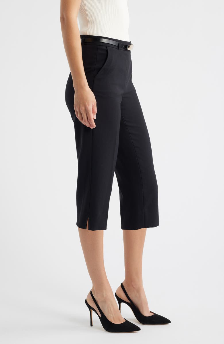 Anne Klein Belted Capri Pants, Alternate, color, 