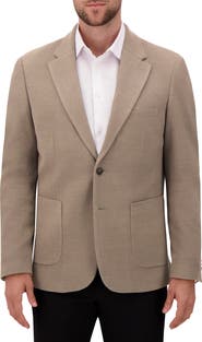 Victor Emmanuel Modern Fit Cotton Blend Piqué Sport Coat