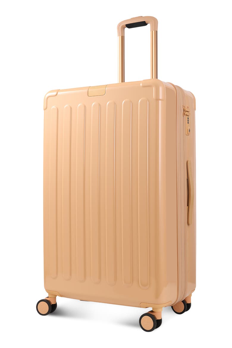 Nostos Glossy Large Spinner Suitcase, Alternate, color, NECTAR