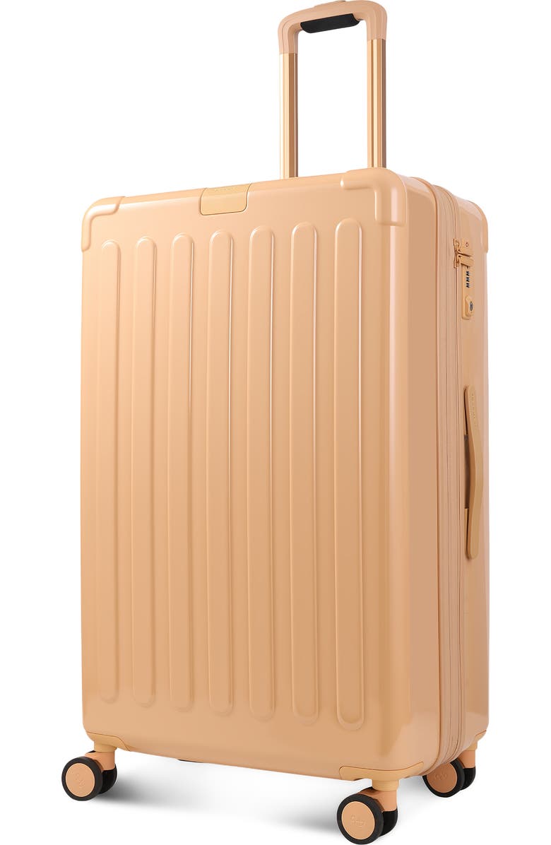 Hedgren Nostos Glossy Large Spinner Suitcase, Alternate, color, Nectar
