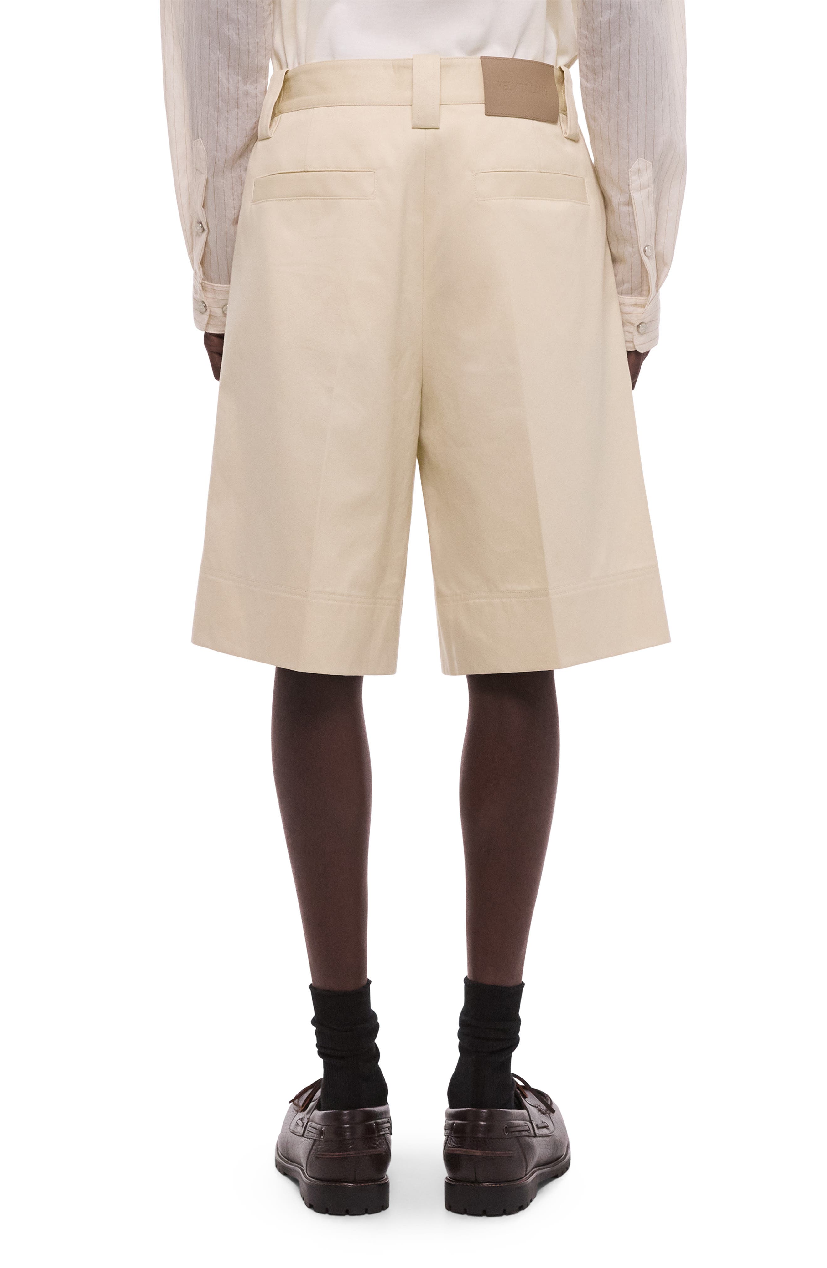 Relaxed Fit Pleat Front Chino Shorts - image 2