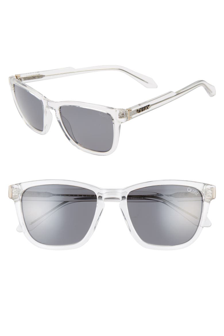 Australia Hardwire 54mm Polarized Sunglasses, Main, color, CLEAR/ SMOKE