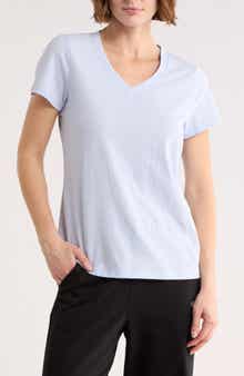 DKNY Solid V-Neck T-Shirt