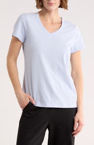 DKNY Solid V-Neck T-Shirt