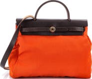 Pre-Owned Hermes Herbag Toile and Leather PM