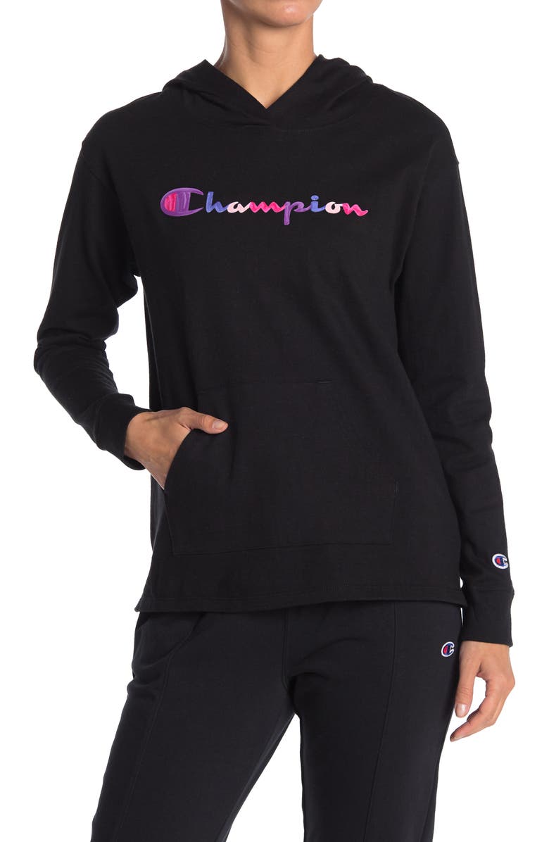 Champion Heavyweight Jersey Graphic Hoodie, Main, color, 