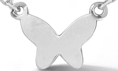 Sphera Milano Butterfly Layered Necklace In Silver