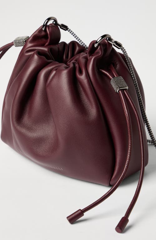 Brunello Cucinelli Soft Leather Mini Mellow Bucket Bag