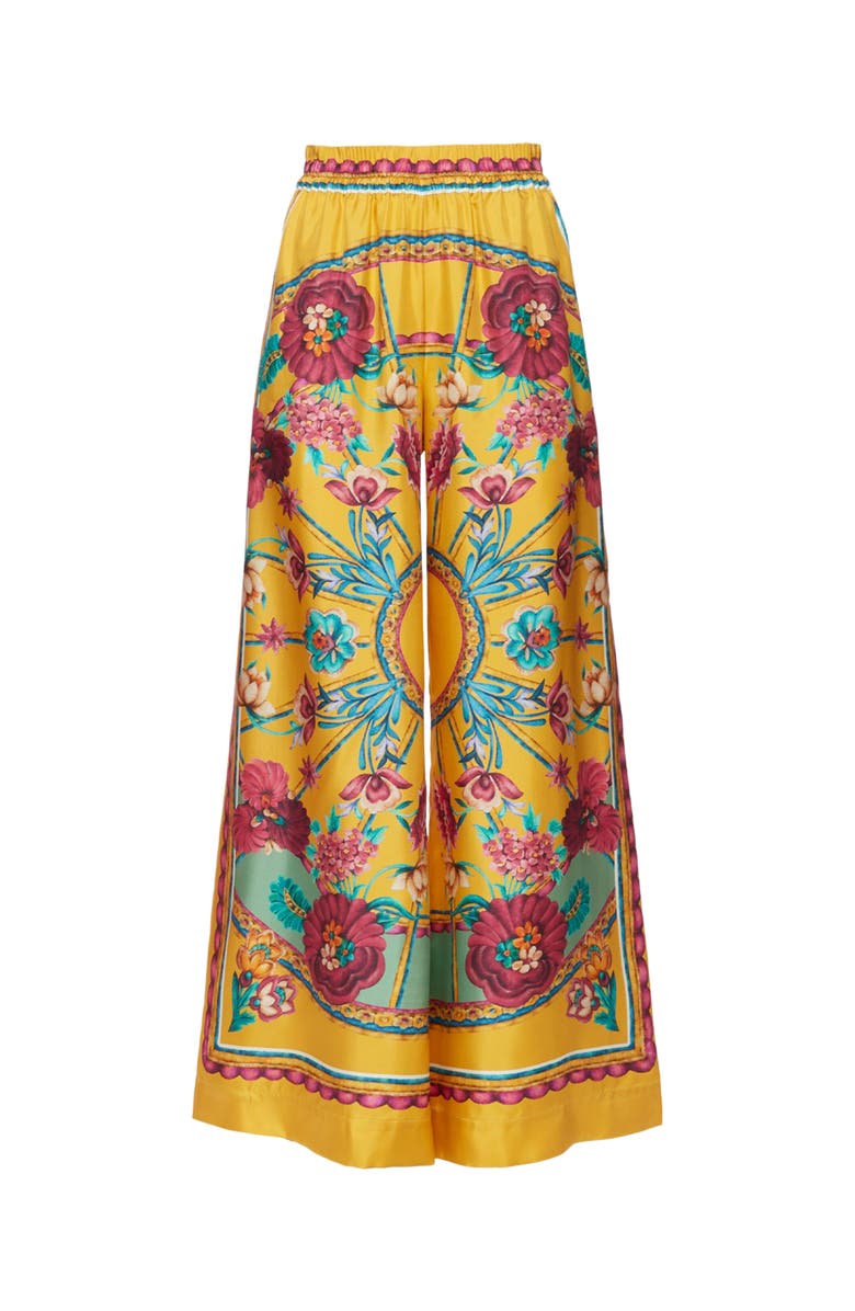 La DoubleJ Palazzo Pants Zodiac Placée Marigold, Alternate, color, Zodiac Placée Marigold