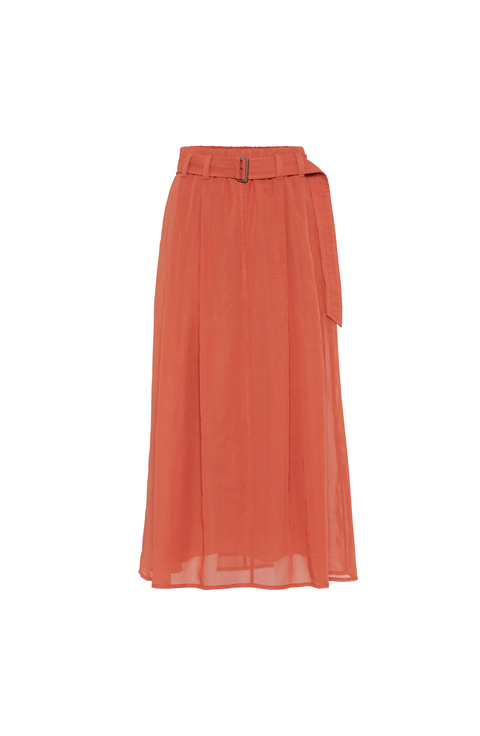 スカート BRUNELLO CUCINELLI 'Bubble Hem' skirt Red Brunello Cucinelli Bubble Hem Maxi Skirt | Red | FARFETCH