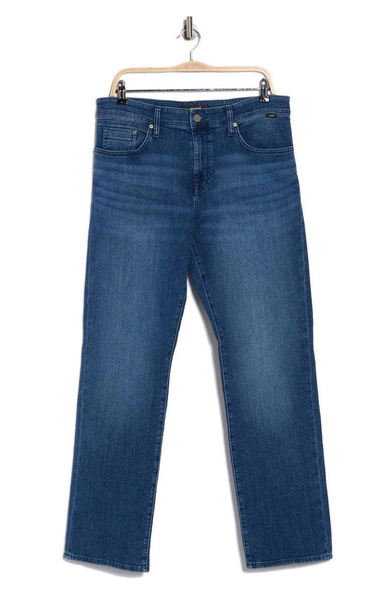 Matt Relaxed Straight Leg Jeans, Alternate, color, MID BRUSHED OCEAN CI