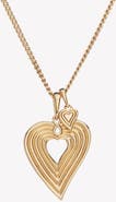 Rizen Jewelry Emanate Love Heart Pendant Necklace