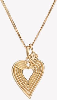 Rizen Jewelry Emanate Love Heart Pendant Necklace