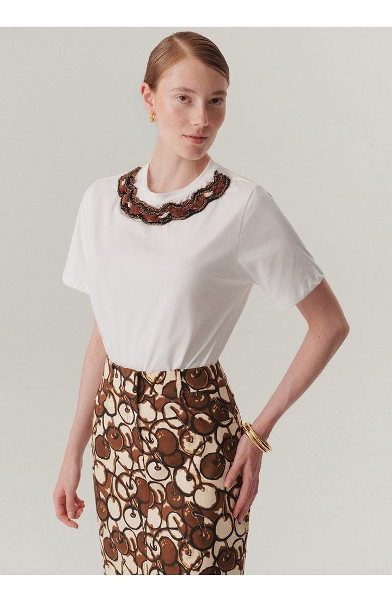 Exquise Morgan T Shirt, Main, color, White