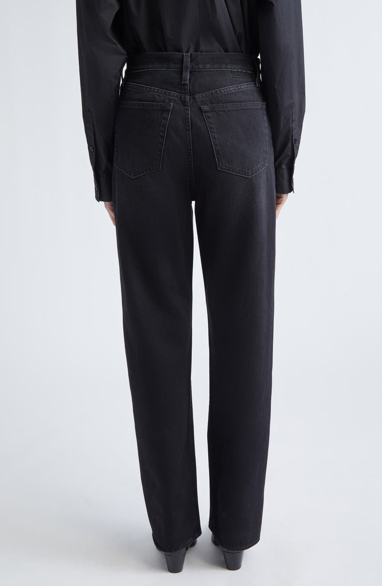 TOTEME Twisted Seam Organic Cotton Jeans, Alternate, color, Faded Black