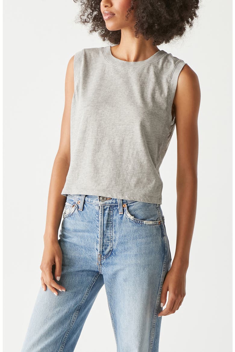 Johnnie Crewneck Cotton Tank, Alternate, color, HEATHER GREY