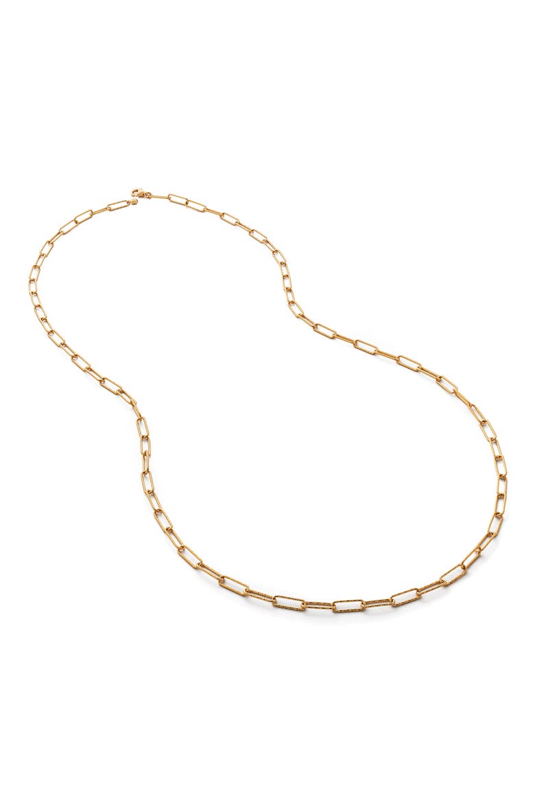 Alta Textured Chain Necklace, Main, color, 18CT GOLD VERMEIL ON SILVER