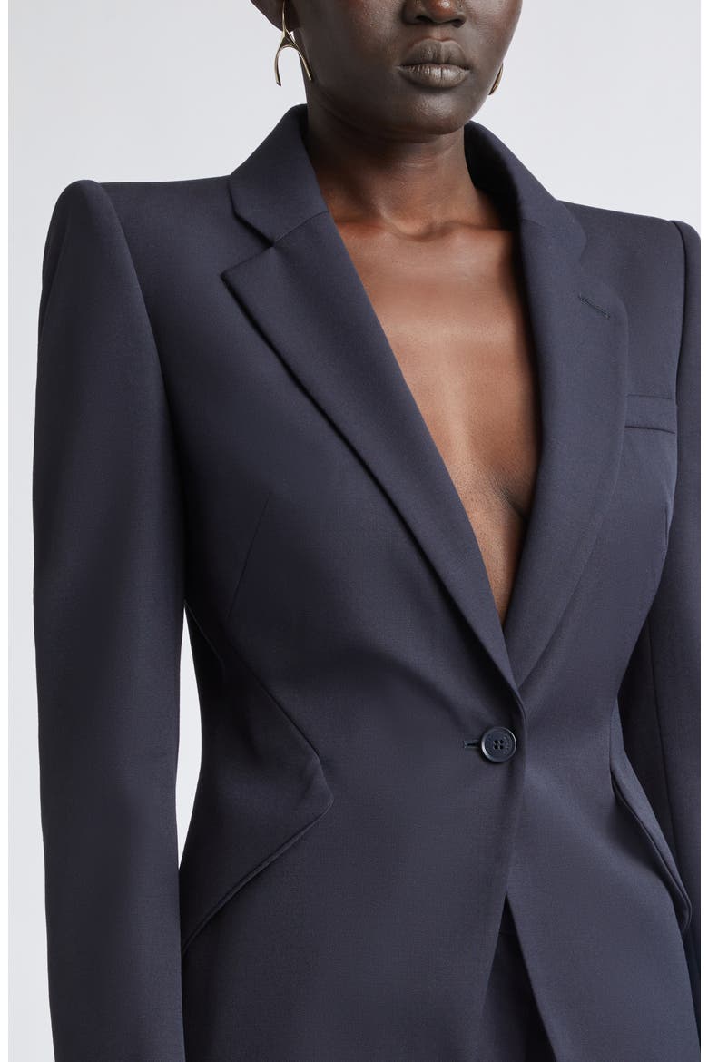 Strong Shoulder Wool Jacket, Alternate, color, INDIGO